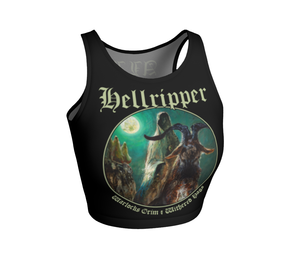 Hellripper - Warlocks Grim & Withered Hags Official Fitted Crop Top by Metal Mistress