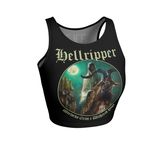 Hellripper - Warlocks Grim & Withered Hags Official Fitted Crop Top by Metal Mistress