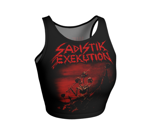 Sadistik Exekution We Are Death...Fukk You! Official Fitted Crop Top by Metal Mistress